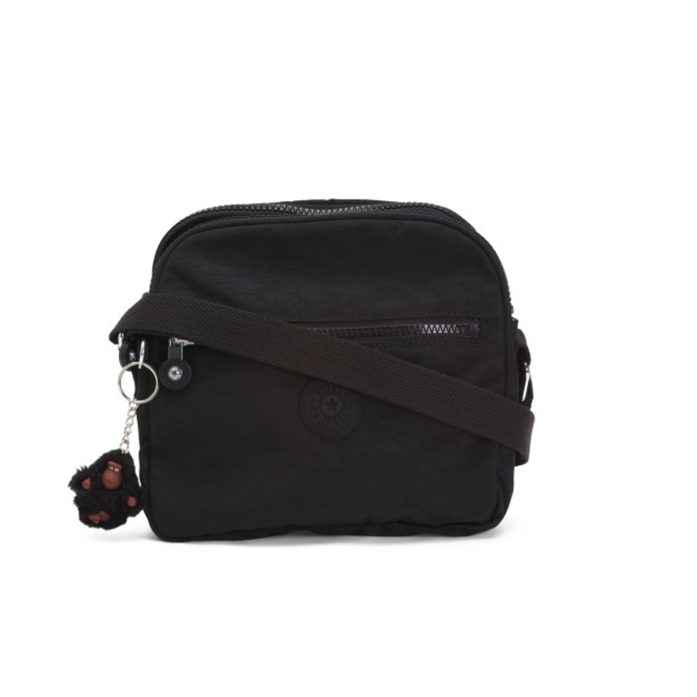 Kipling Keefe Crossbody – Triple Entry Lightweight Nylon Shoulder Bag with Strap